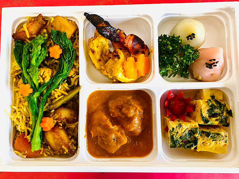 季節限定『野菜ビリヤニの花見弁当』